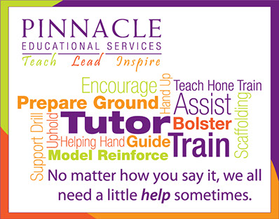 Pinnalce Education, Teach, Lead, Inspire wordle.